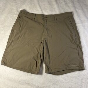 Patagonia Stretch Wavefarer Walk Shorts Men's 40 Beige Lightweight Drawstring